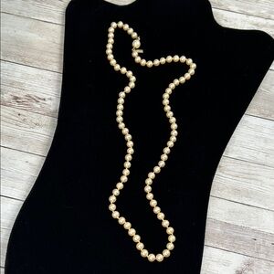 Vintage Marvella Cream Glass Pearl Necklace